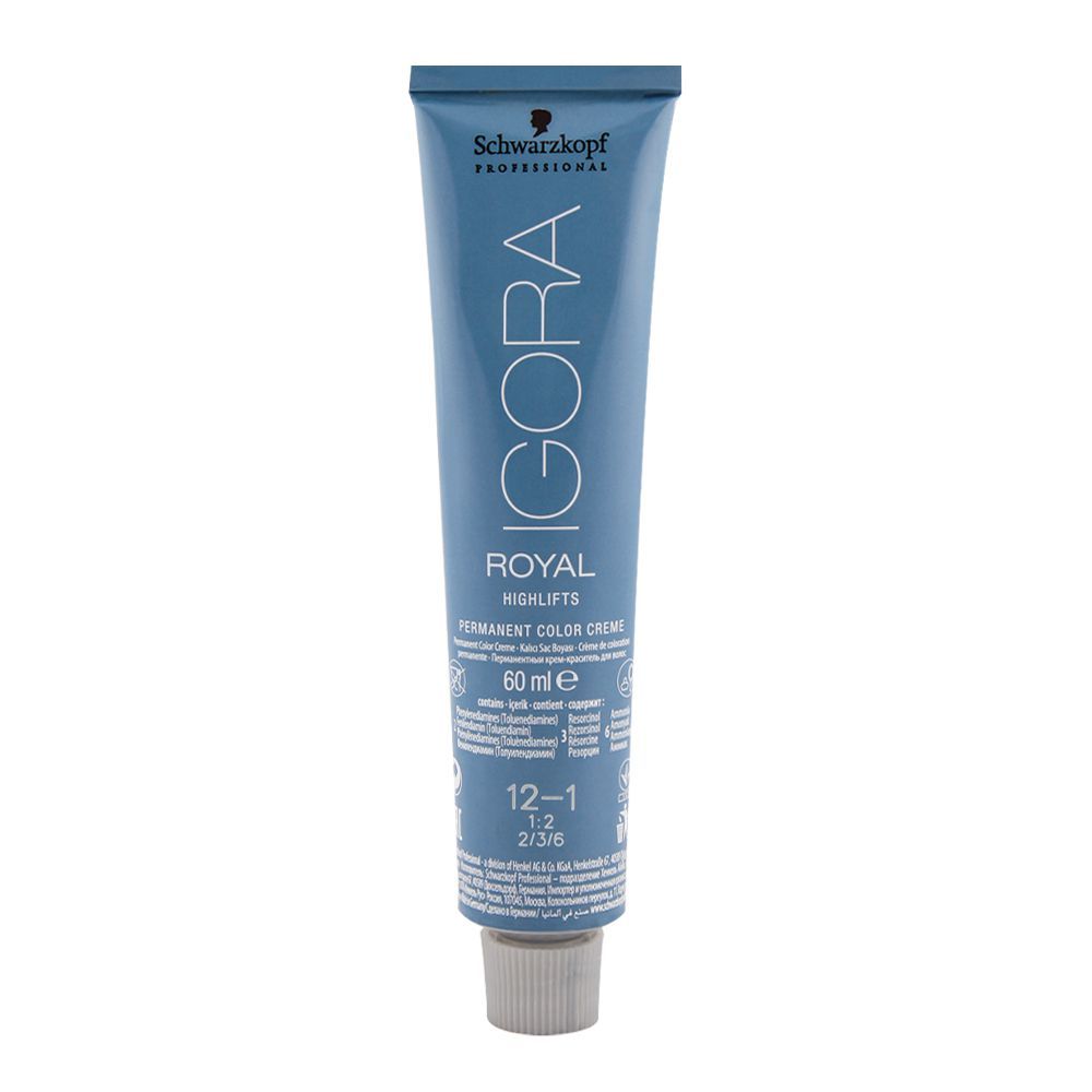 Schwarzkopf Igora Royal Highlifts Hair Color 12-1 Special Blonde Cendre - Front View
