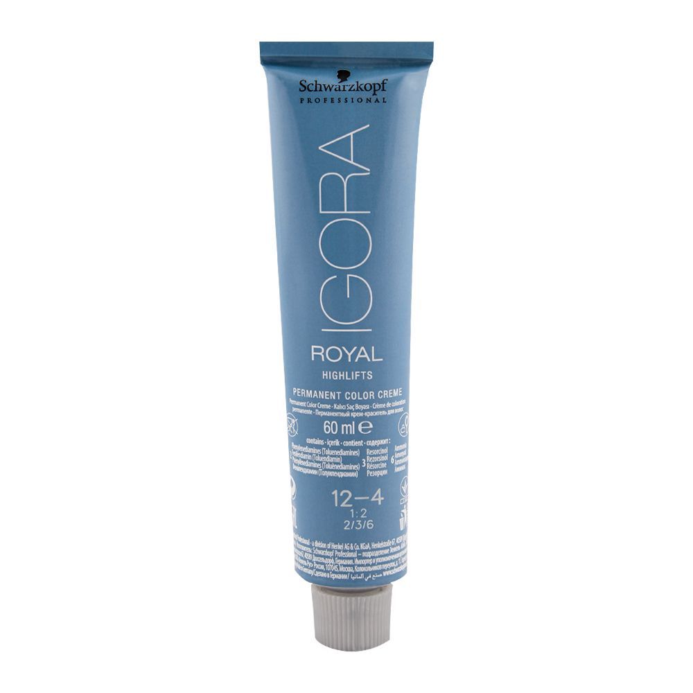Schwarzkopf Igora Royal Highlifts Hair Color 12-4 Special Blonde Beige - Front View