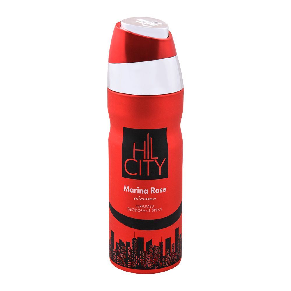 Hil City Marina Rose Women Deodorant Body Spray, 200ml - Front View