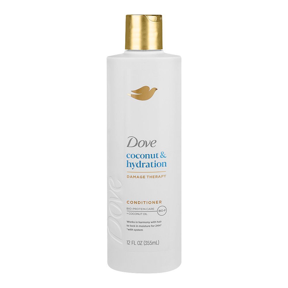 Dove Coconut & Hydration Conditioner 355ml - Front View