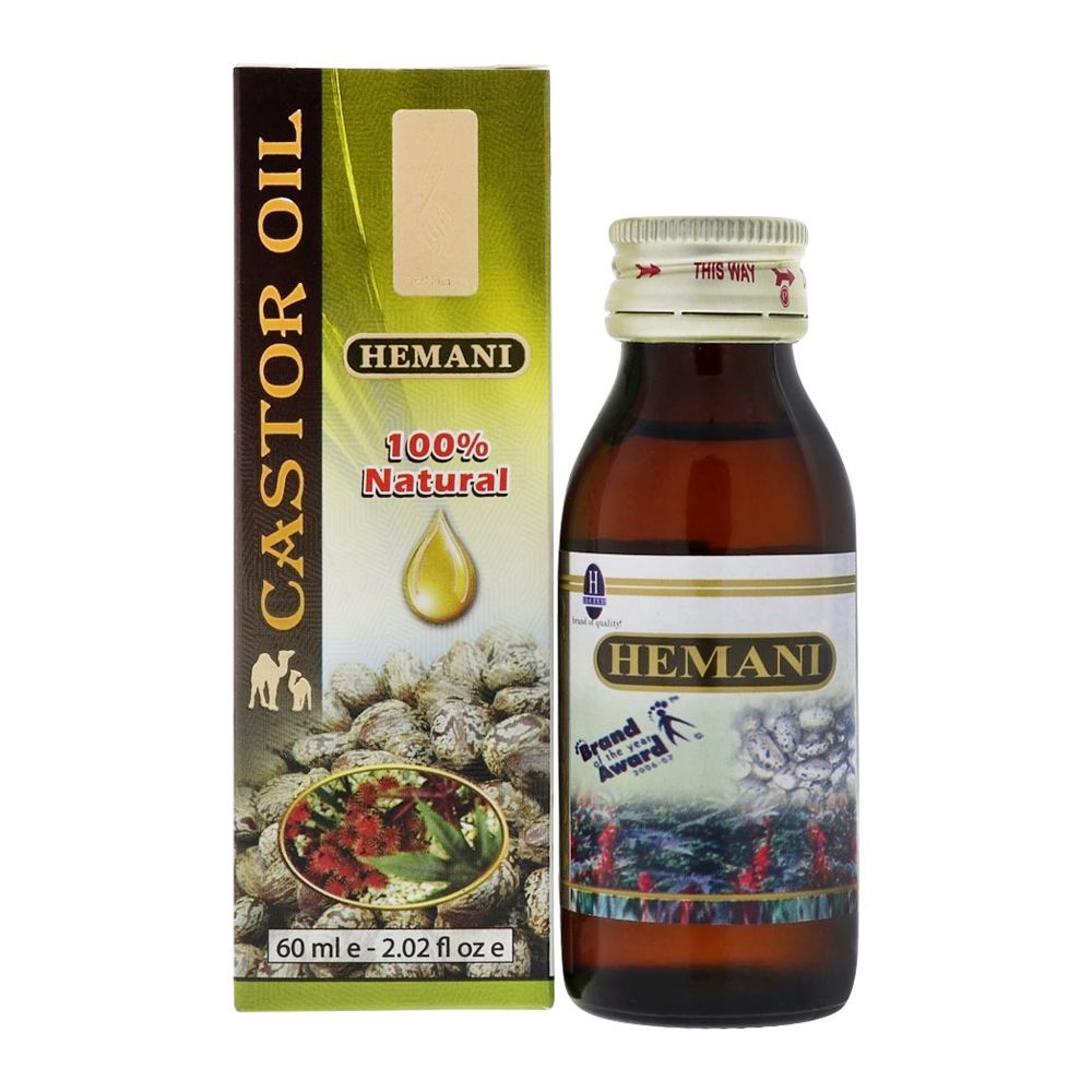 Hemani Castor Oil 60ml - Front View