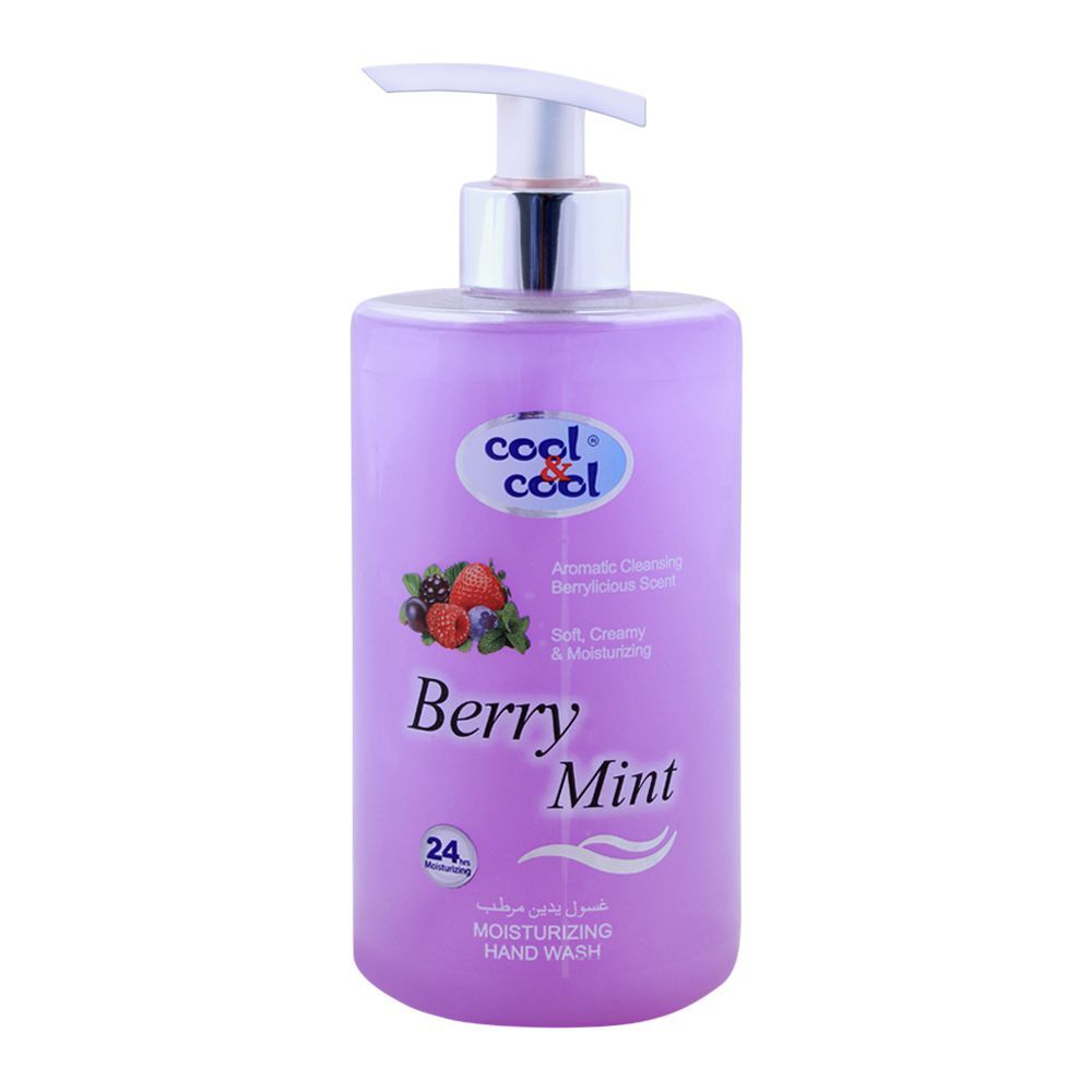 Cool & Cool Berry Mint Moisturizing Hand Wash 500ml - Front View