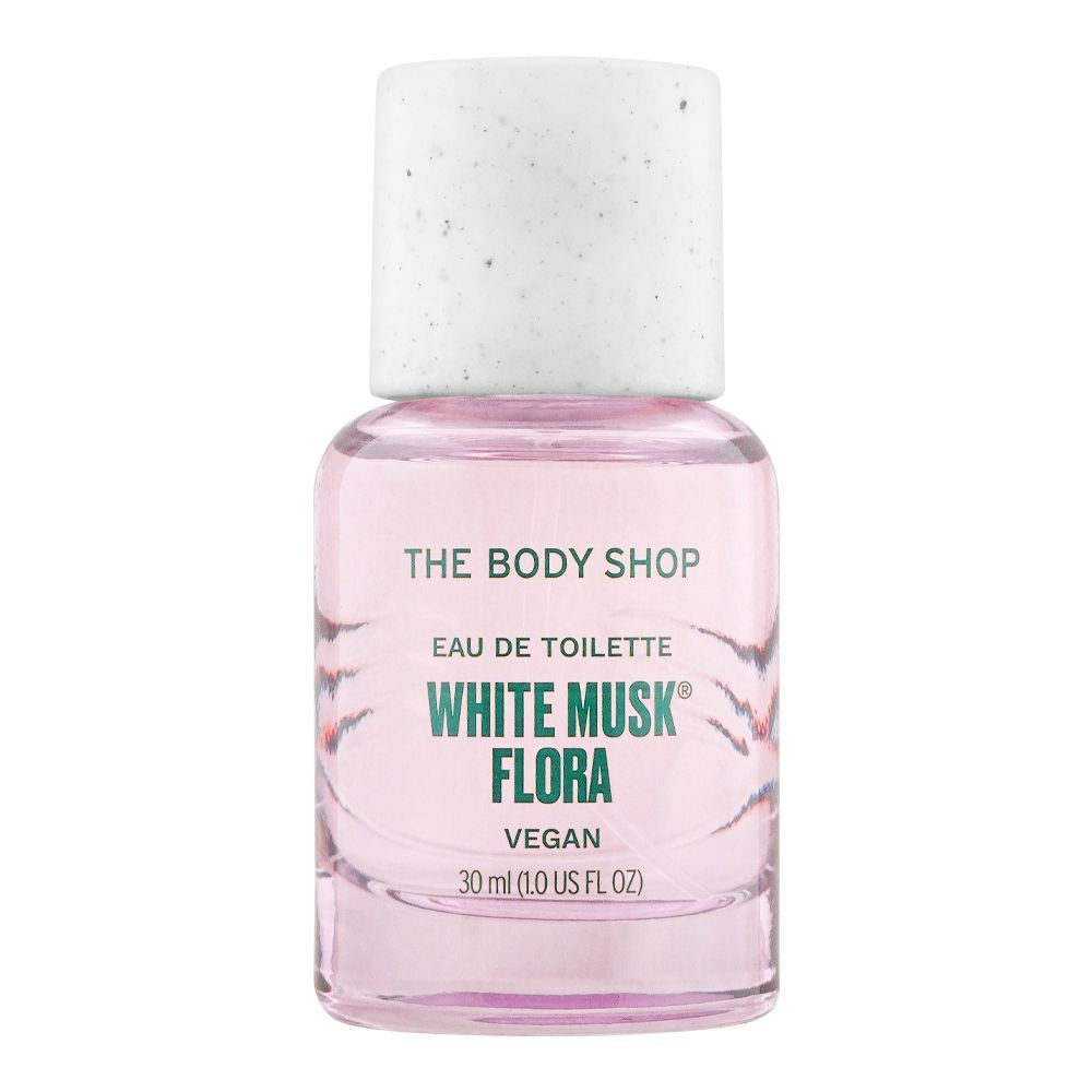 The Body Shop White Musk Flora Eau De Toilette, Vegan, 30ml - Front View