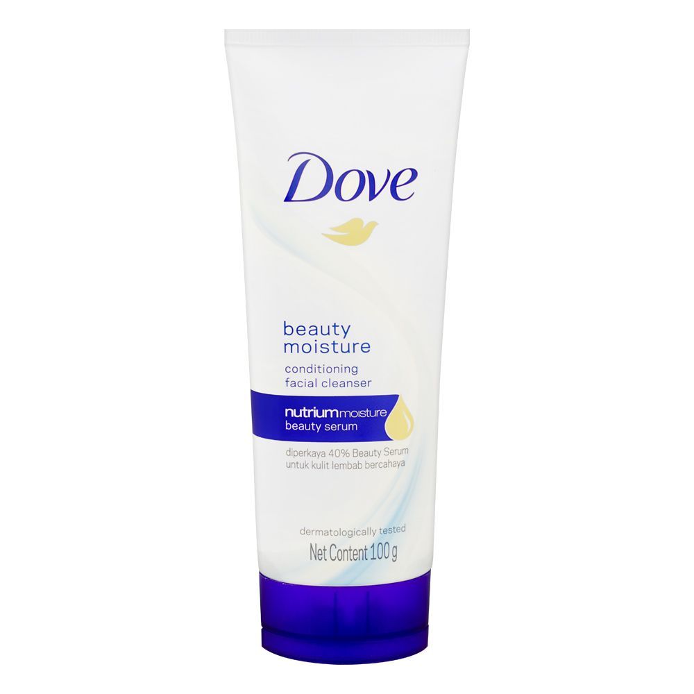 Dove Beauty Moisture Conditioning Facial Cleanser, 100g - Front View