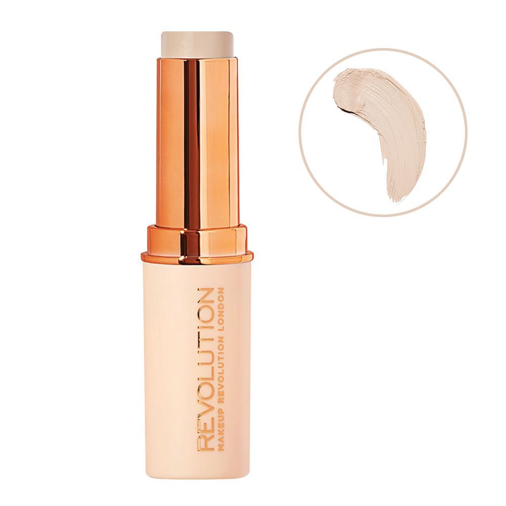Makeup Revolution Fast Base Stick Foundation, F1 - Front View