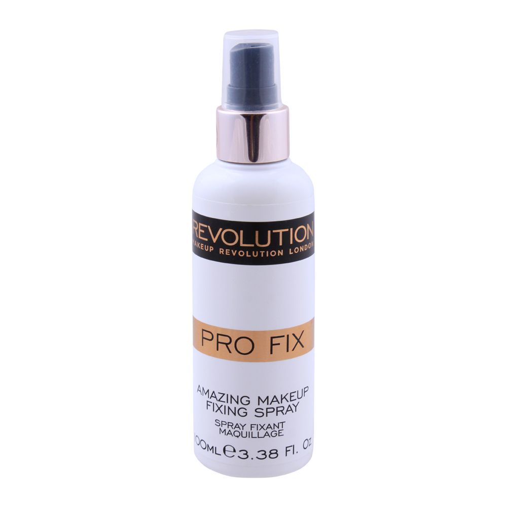 Makeup Revolution Pro Fix Amazing Makeup Fixing Spray, 100ml - Front View