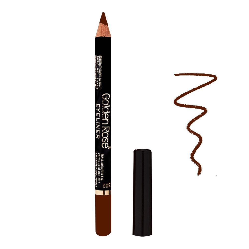 Golden Rose Eyeliner Pencil, 302 - Front View