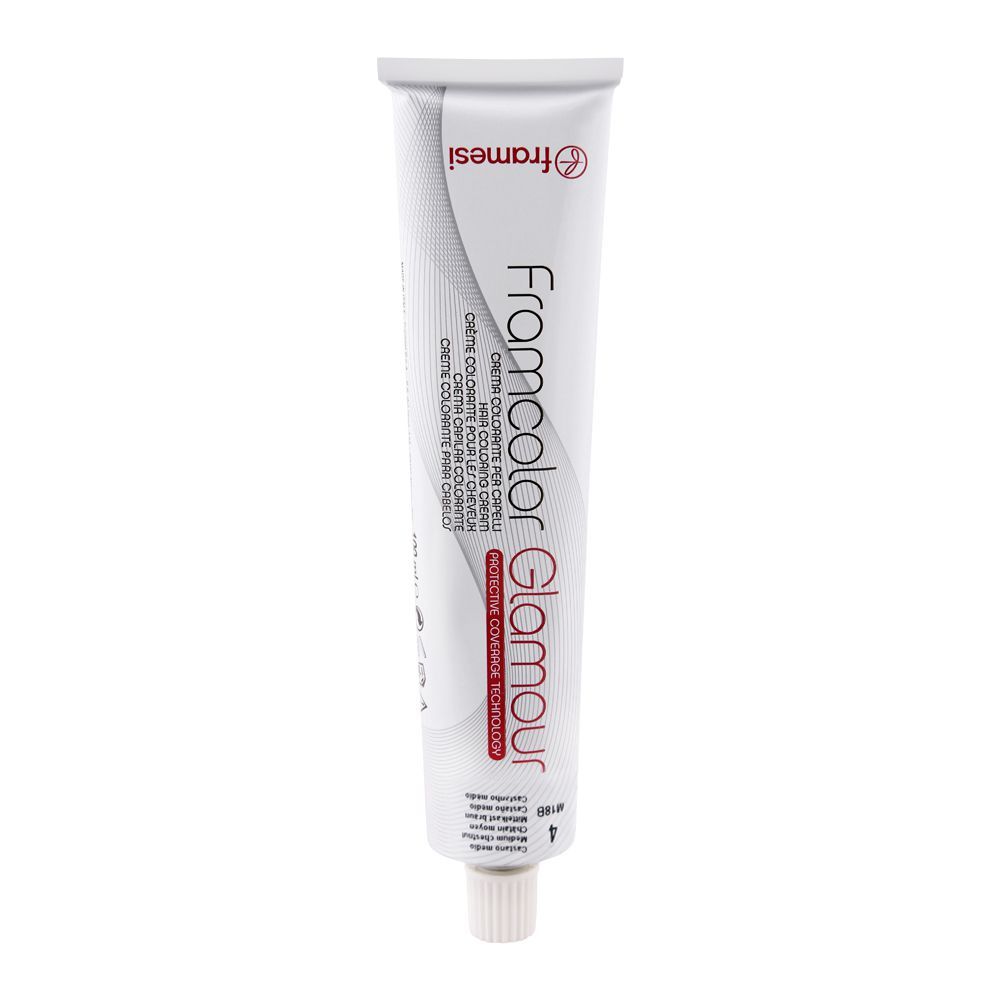 Framesi Framcolor Glamour Hair Coloring Cream, 4 Medium Chestnut - Front View