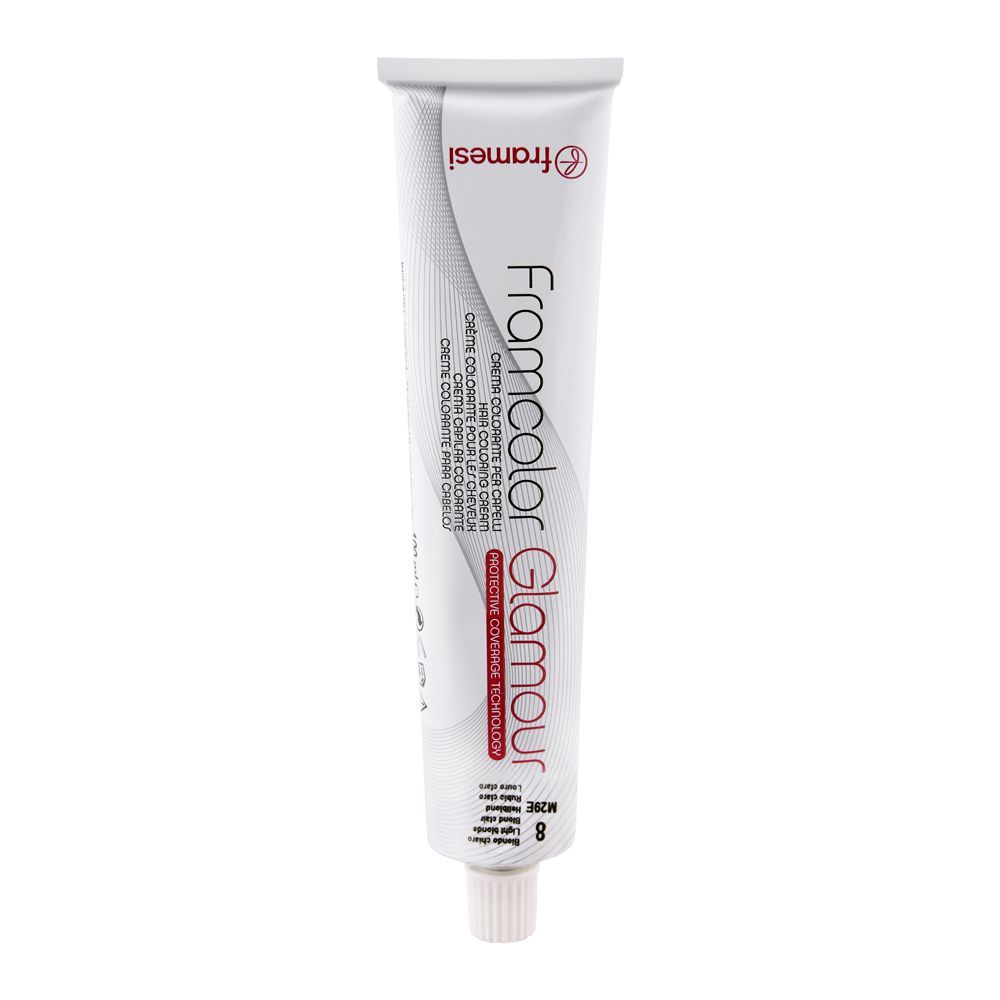 Framesi Framcolor Glamour Hair Coloring Cream, 8 Light Blonde - Front View