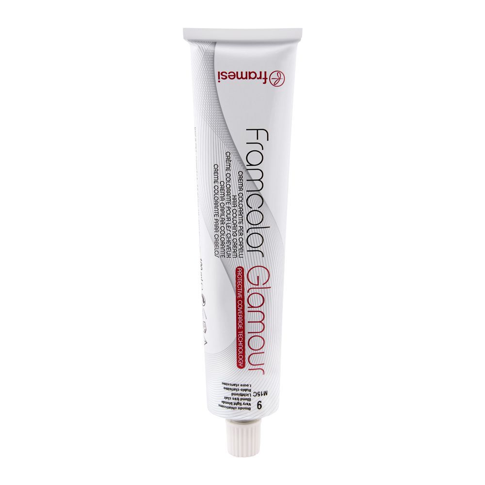 Framesi Framcolor Glamour Hair Coloring Cream, 9 Very Light Blonde - Front View