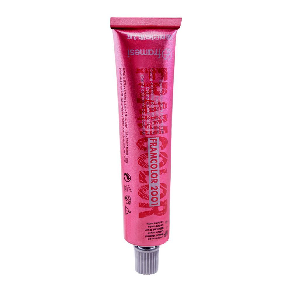 Framesi Framcolor 2001 Hair Colouring Cream, 4NP Medium Chestnut - Front View