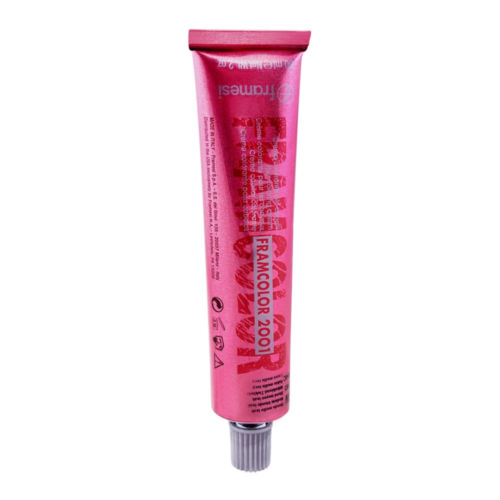 Framesi Framcolor 2001 Hair Colouring Cream, 7W Medium Blonde-Teak - Front View