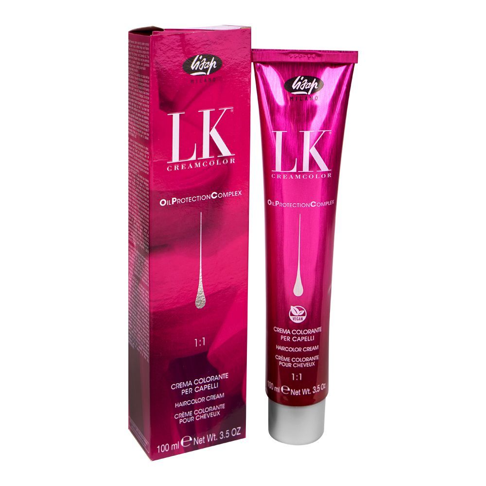 Lisap Milano LK 1:1 Cream Color, 8/0 AA Light Ash Blonde, 100ml - Front View