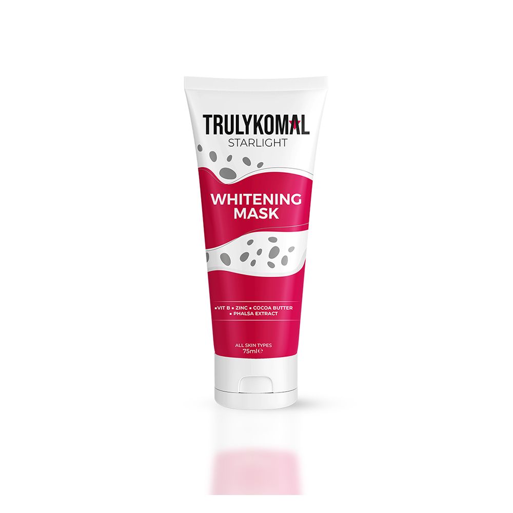 Truly Komal Starlight Whitening Mask, All Skin Types, 75ml - Front View