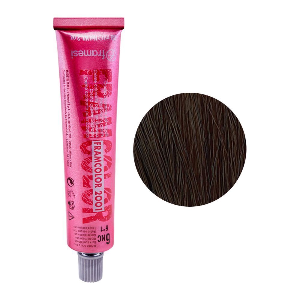 Framesi Framcolor 2001 Hair Colouring Cream, 6 Dark Blonde Cool Brown - Front View