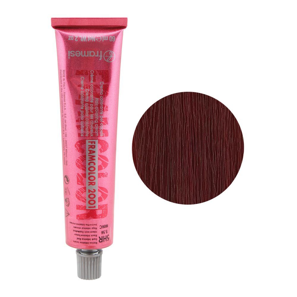 Framesi Framcolor 2001 Hair Colouring Cream, 5HR Dark Intense Red - Front View