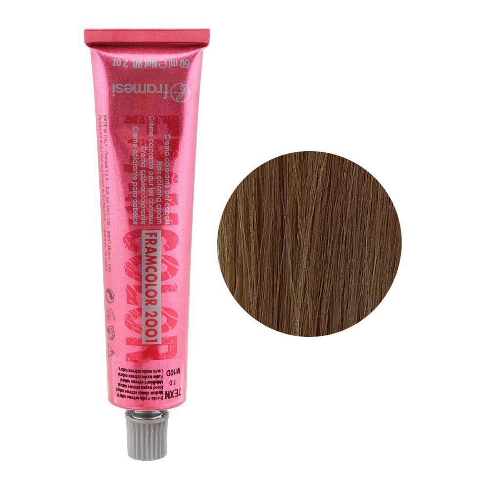 Framesi Framcolor 2001 Hair Colouring Cream, 7EXN Medium Blonde Extreme Natural - Front View
