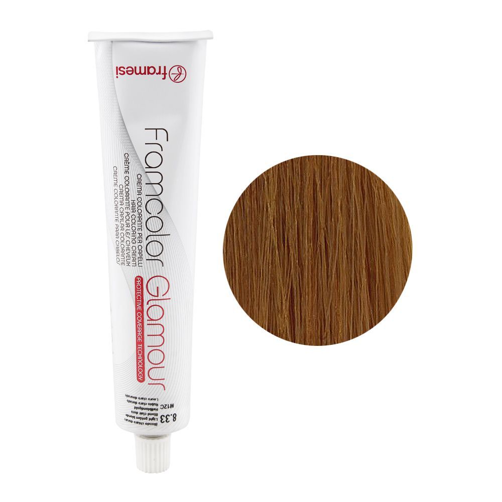 Framesi Framcolor Glamour Hair Coloring Cream, 8.33 Light Golden Blonde - Front View