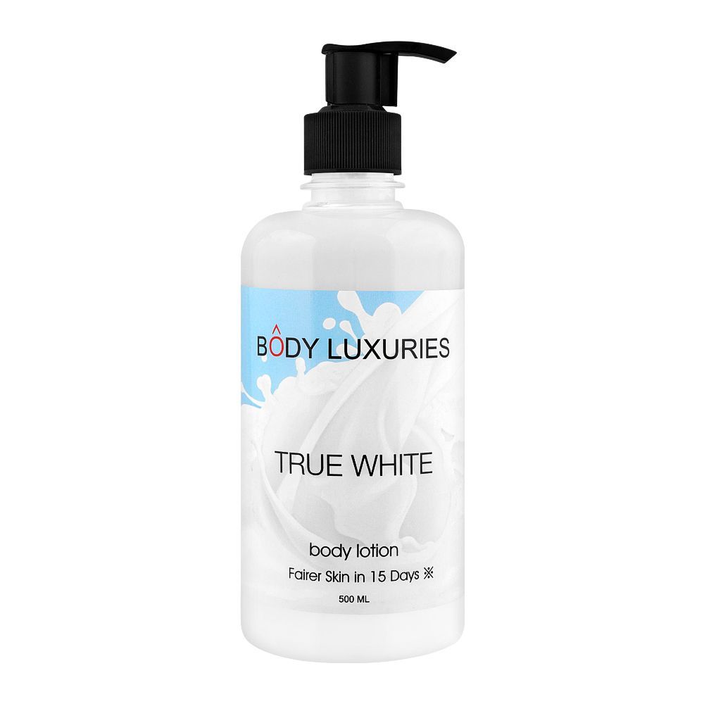 Body Luxuries True White Body Lotion, 500ml - Front View