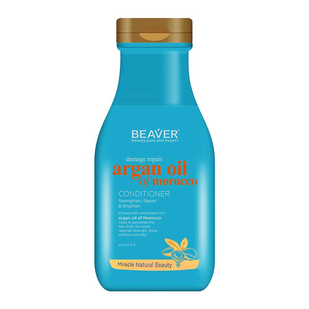 Beaver Argan Oil Of Morocco Damage Repair Conditioner, Sulfate Free, 350ml - Front View