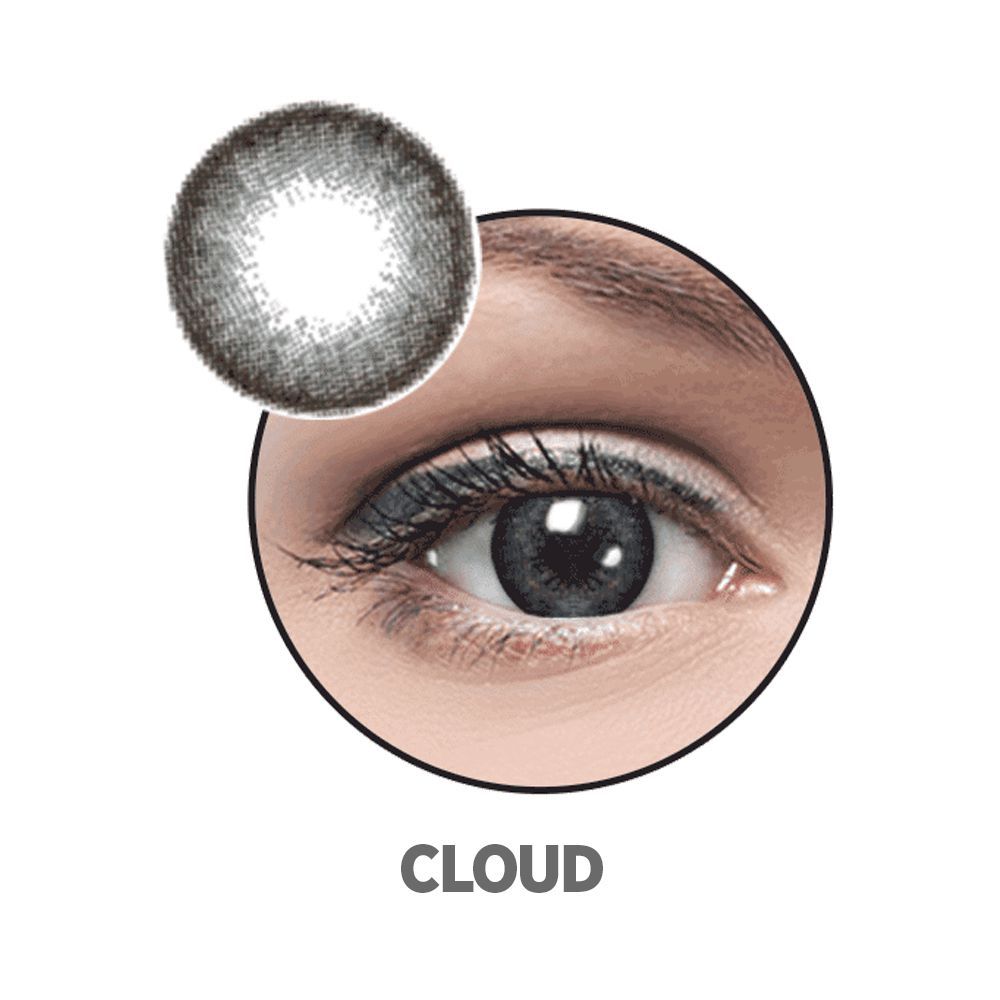 Optiano Soft Color Contact Lenses, Cloud - Front View
