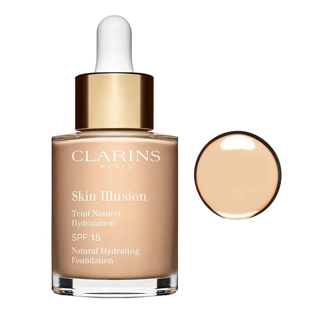 Clarins Paris Skin Illusion Natural Hydrating Foundation, SPF 15, 103 Ivory - Front View