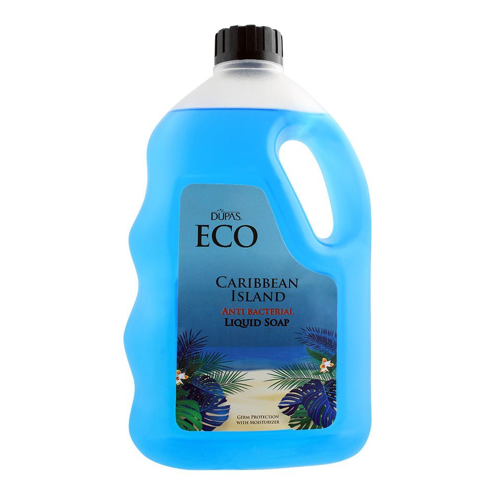 Dupas Eco Caribbean Island Anti Bacterial Liquid Soap, 1700ml - Front View