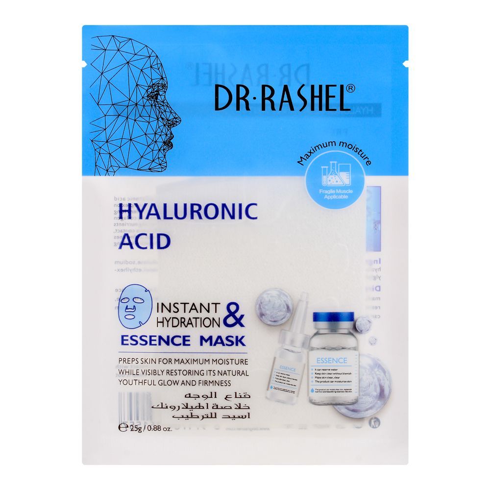 Dr. Rashel Hyaluronic Acid Instant & Hydration Essence Mask, 25g - Front View