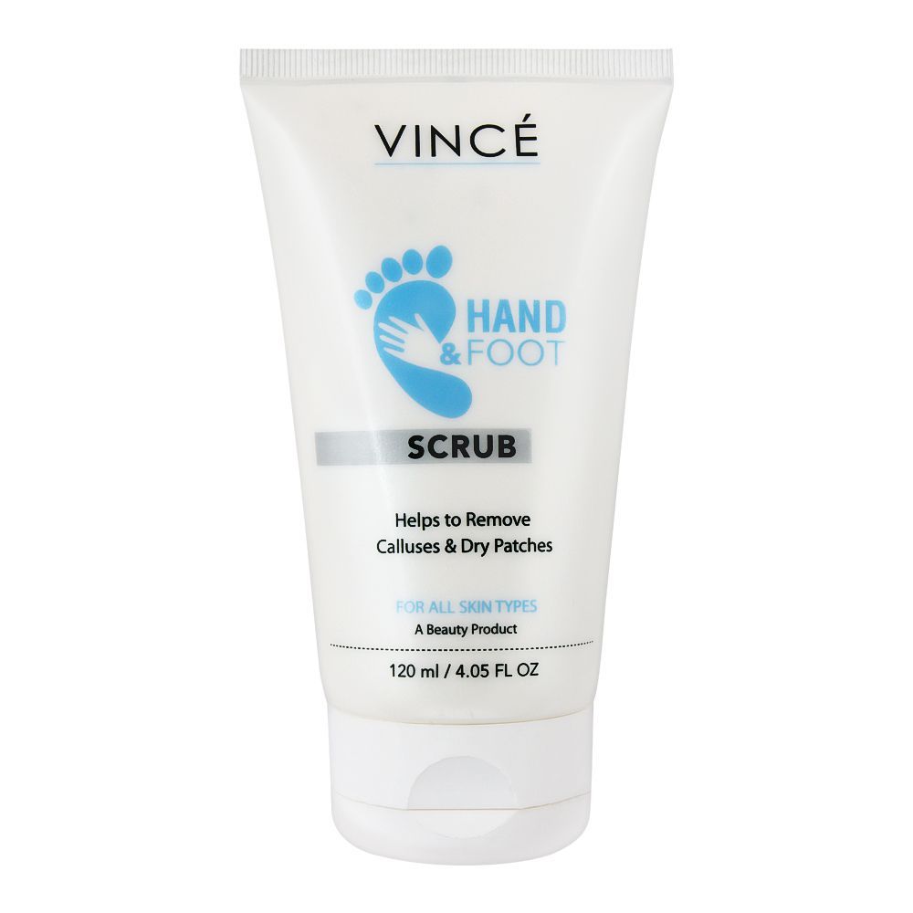 Vince Hand & Foot Scrub, For All Skin Types, 120ml - Front View
