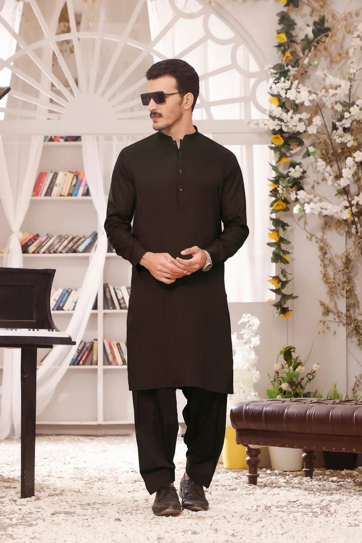Dark Brown Men's Shalwar Kameez Shop Online at AceCart Pakistan