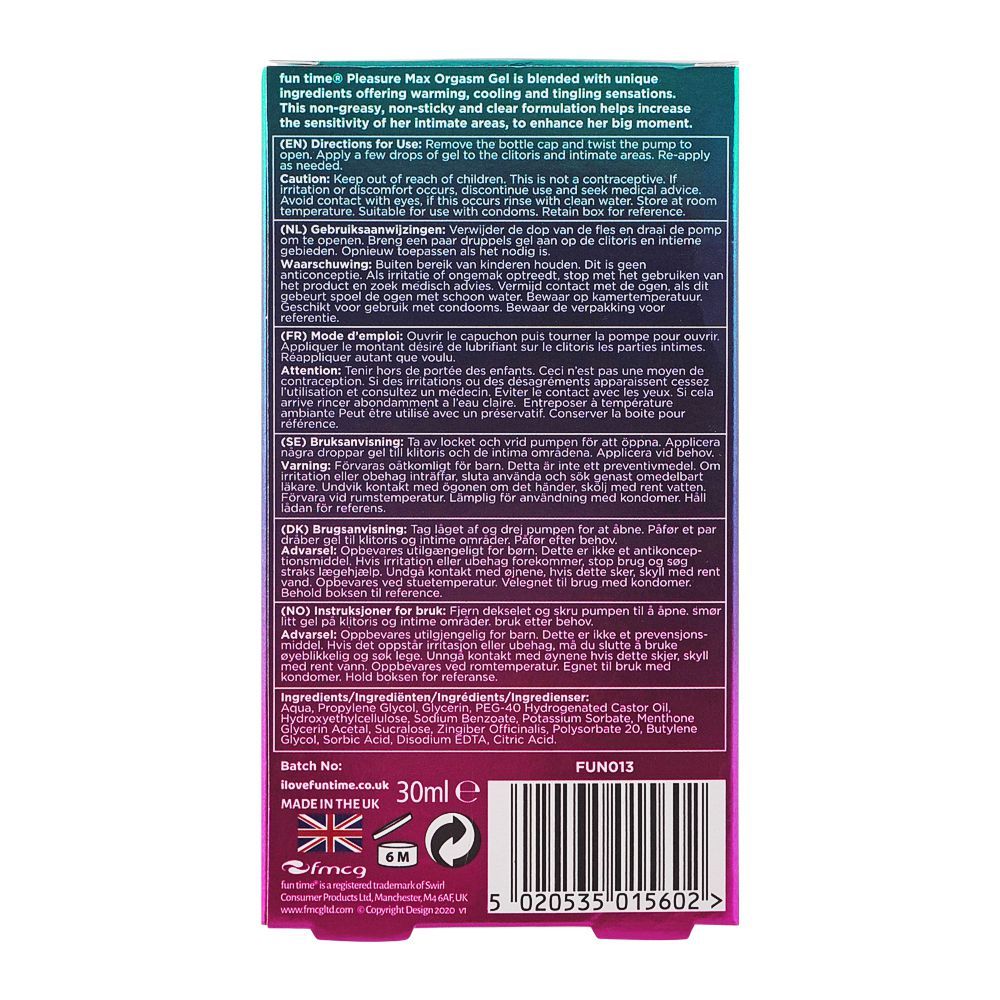 Fun Time Tingle Stimulating Lube, 75ml