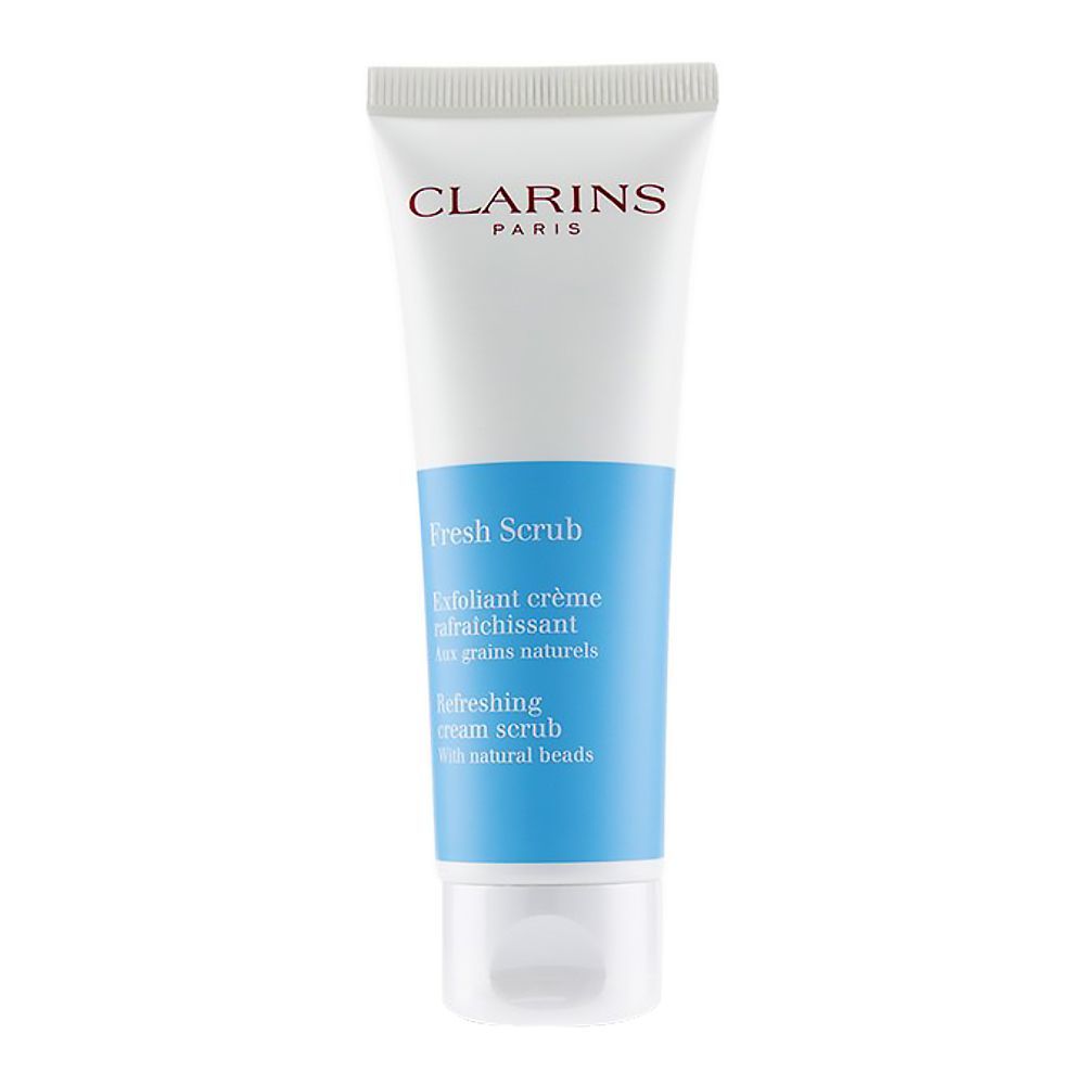 Clarins Paris Fresh Scrub Refreshing Cream Scrub, With Natural Beads, 50ml - Front View