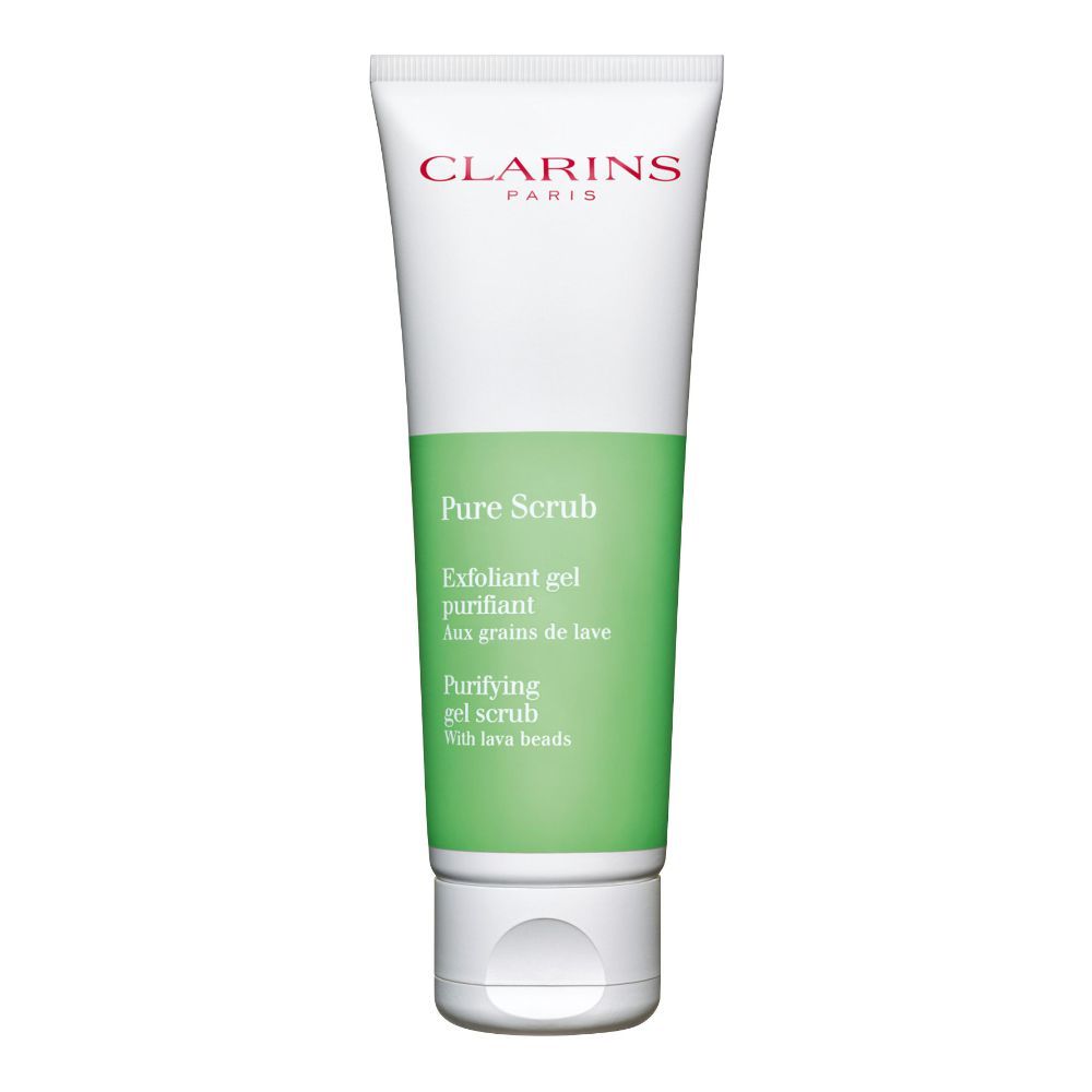 Clarins Paris Pure Scrub Purifying Gel Scrub, With Lava Beads, 50ml - Front View