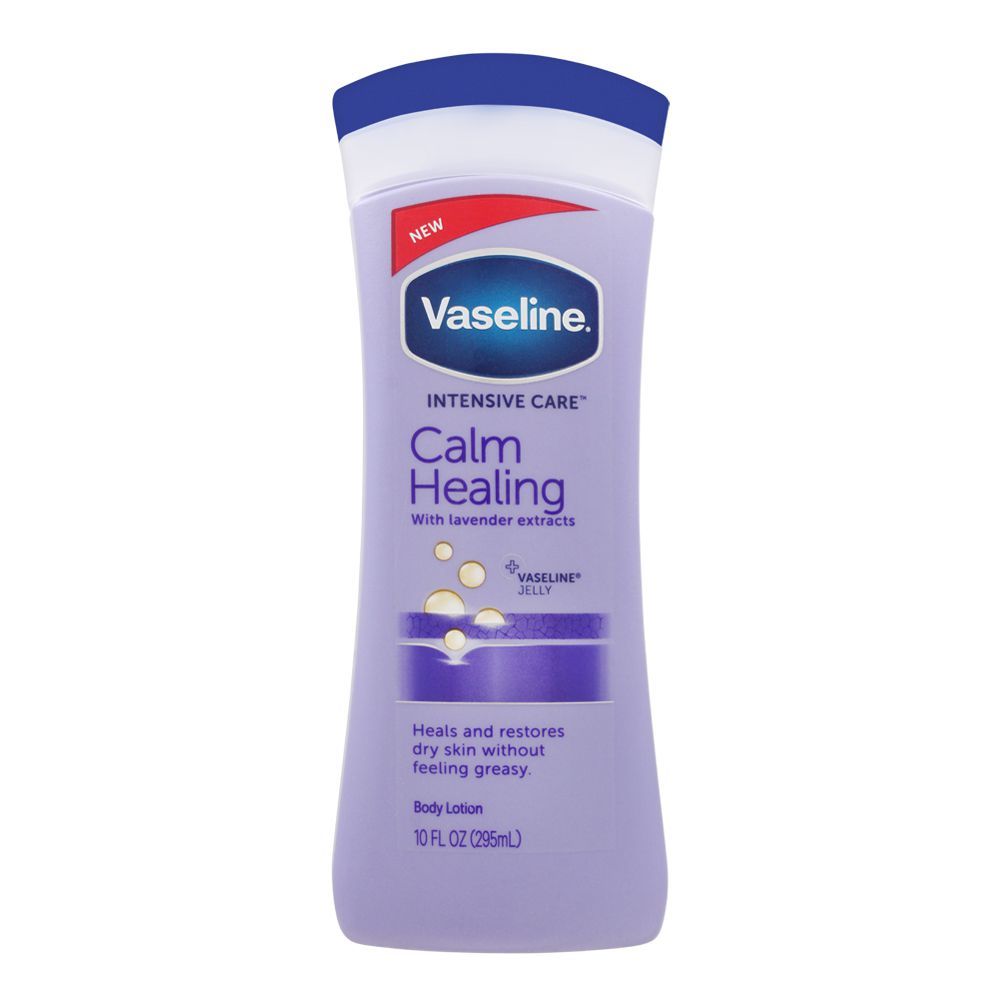 Vaseline Intensive Care Calm Healing Body Lotion, With Lavender Extracts, Imported, 295ml - Front View