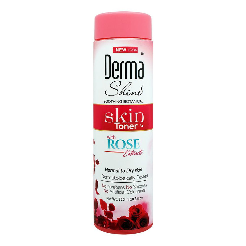Derma Shine Soothing Botanical Toner, With Rose Extracts, Normal To Dry Skin, 295ml - Front View