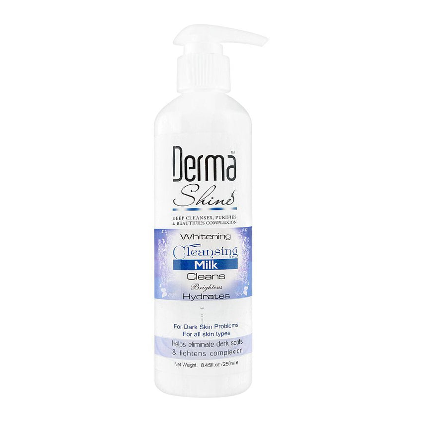 Derma Shine Whitening Cleansing Milk, All Skin Types, 250ml - Front View