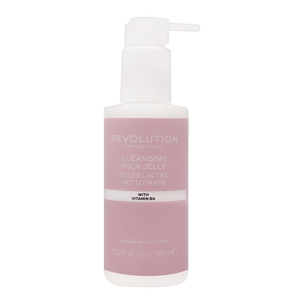 Makeup Revolution Cleansing Milk Jelly, With Vitamin B5, 150ml - Front View