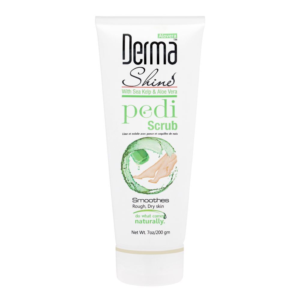 Derma Shine Sea Kelp & Aloe Vera Pedi Scrub, 200g - Front View