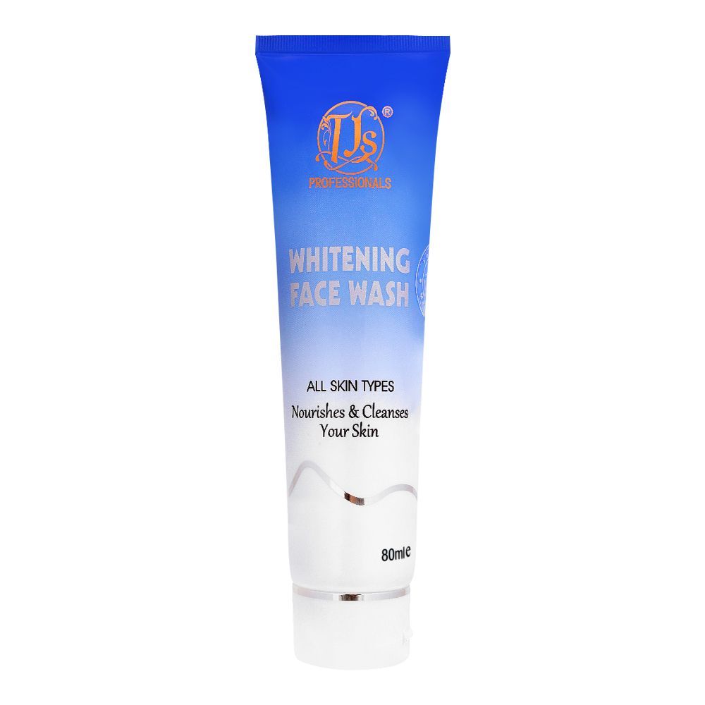 TJs Professionals Whitening Face Wash, All Skin Types,80ml - Front View
