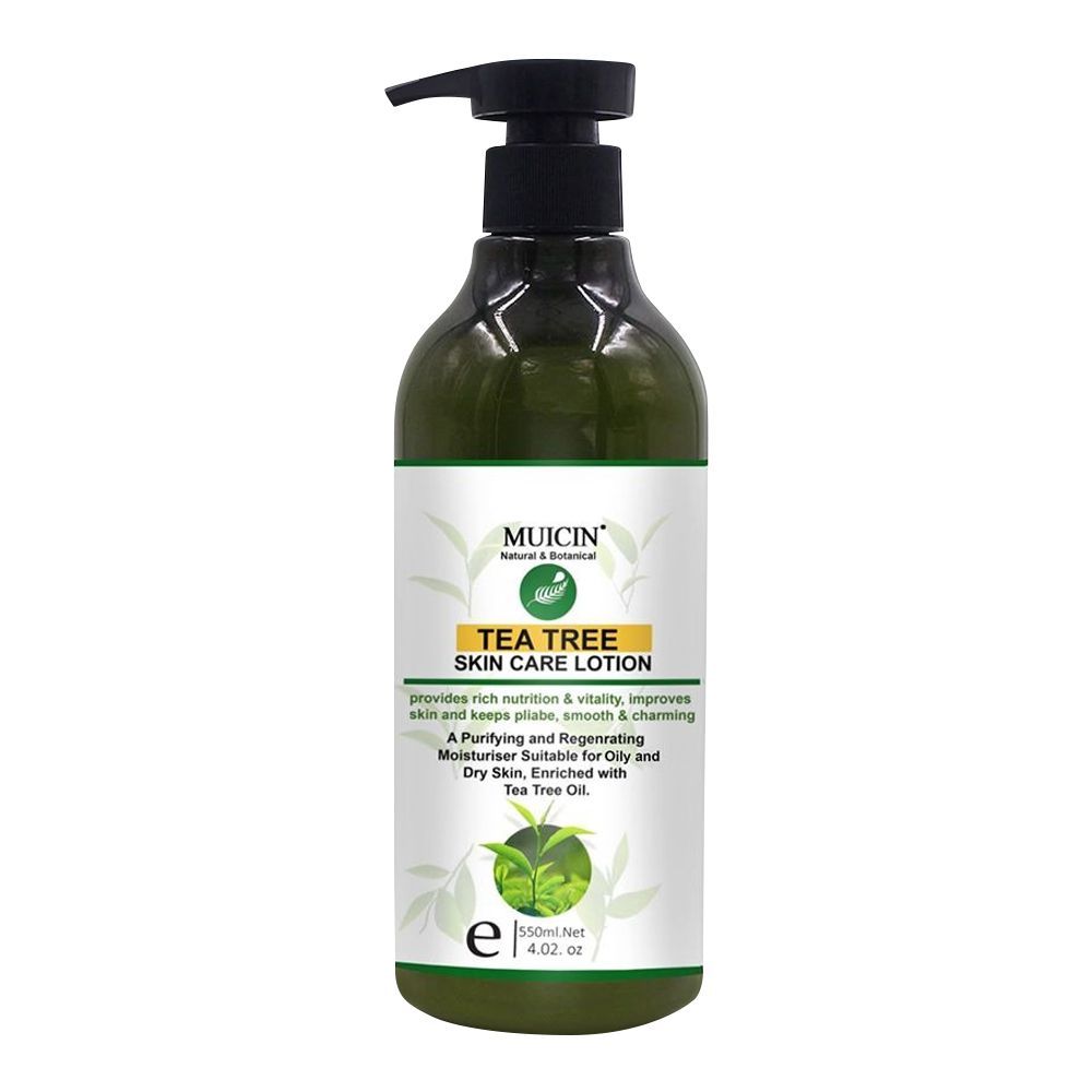 Muicin Tea Tree Skin Care Lotion, 550ml - Front View