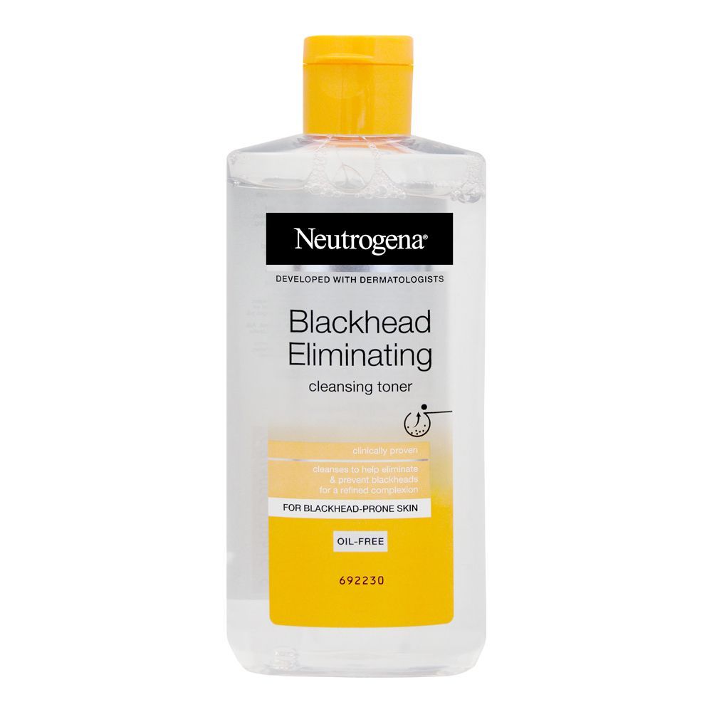 Neutrogena Blackhead Eliminating Oil-Free Cleansing Toner, 200ml - Front View