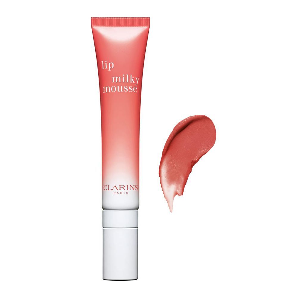 Clarins Paris Lip Milky Mousse, 02 Milky Peach - Front View