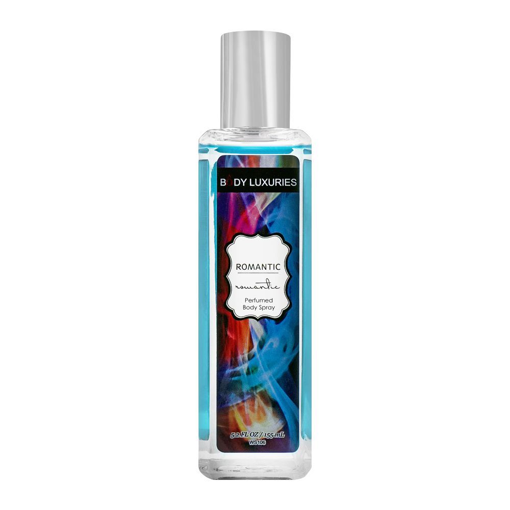 Body Luxuries Romantic Perfumed Body Spray, For Women, 155ml - Front View