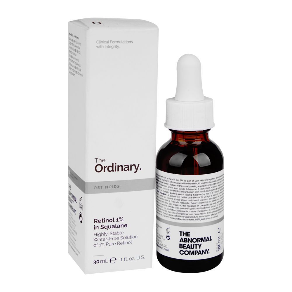 T.O. Retinol 1% In Squalene Serum, Anti-Aging, For All Skin Types, 30ml - Front View