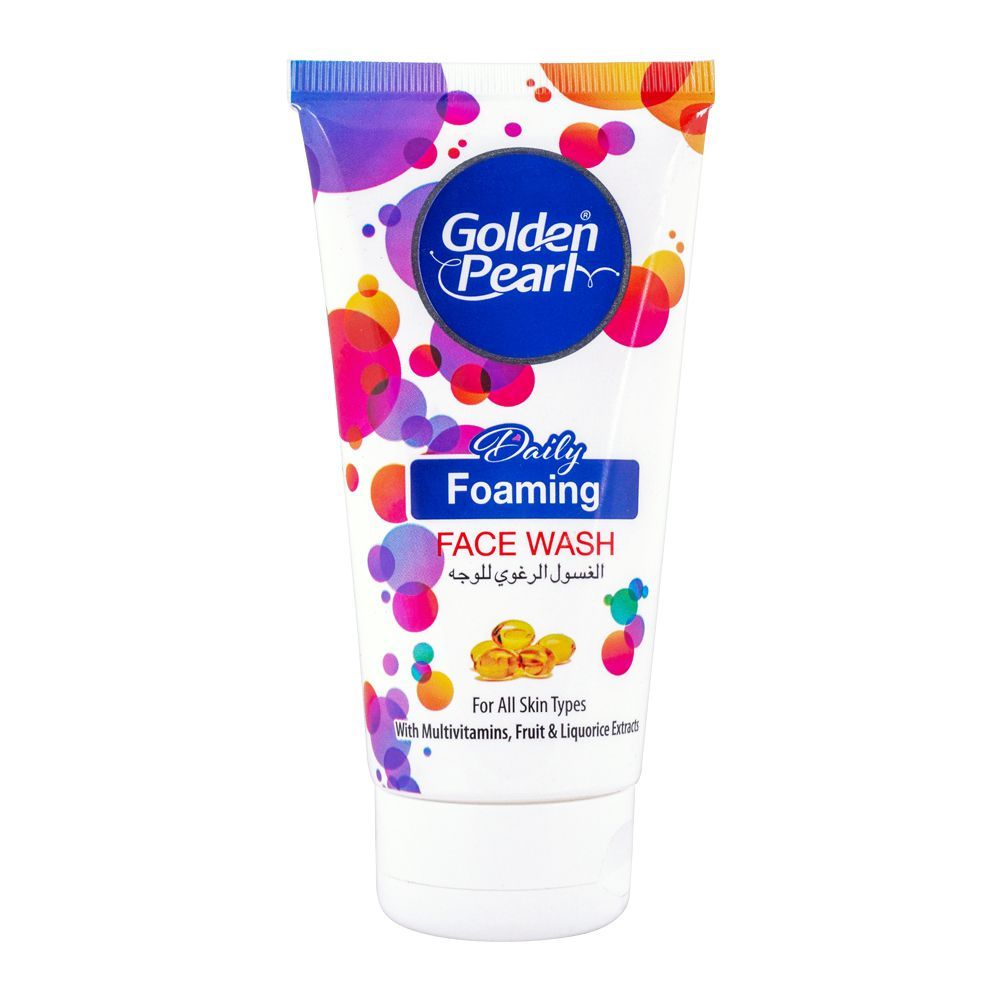 Golden Pearl Daily Foaming Face Wash, 150ml - Front View
