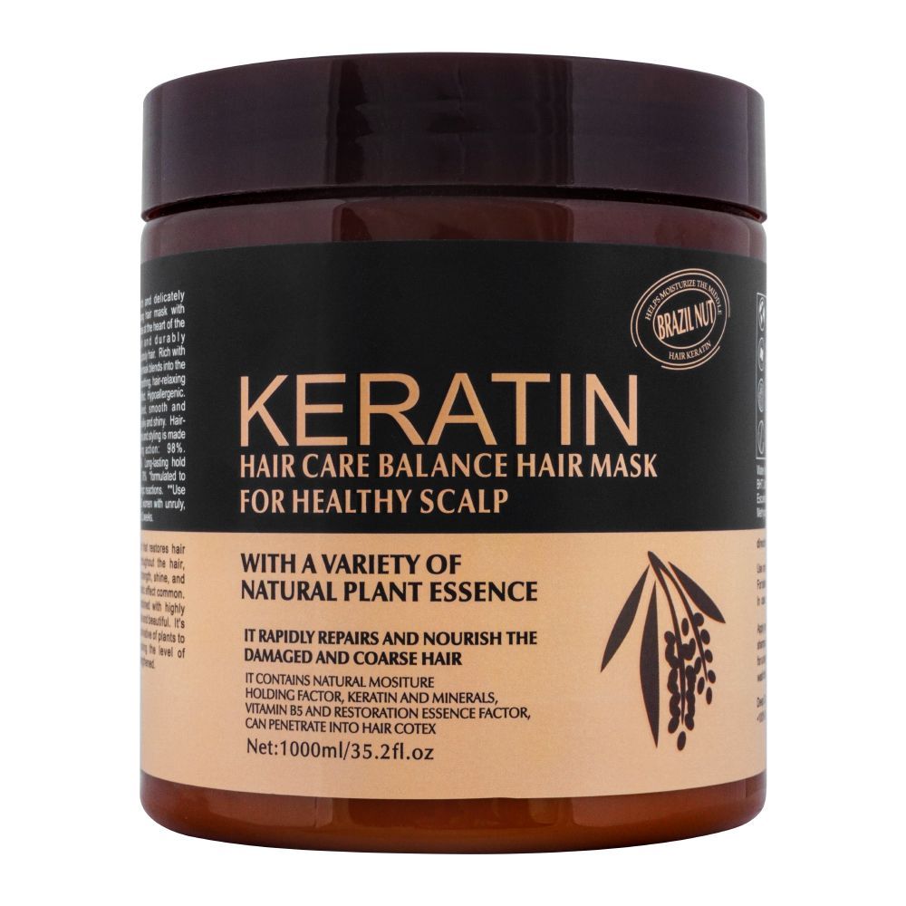 Keratin Hair Care Balance Brazil Nut Hair Mask, 1000ml - Front View