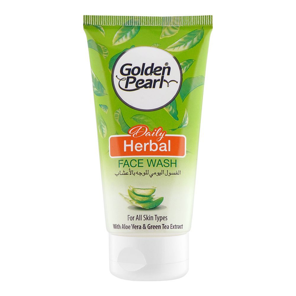 Golden Pearl Daily Herbal Face Wash, For All Skin Types, 150ml - Front View