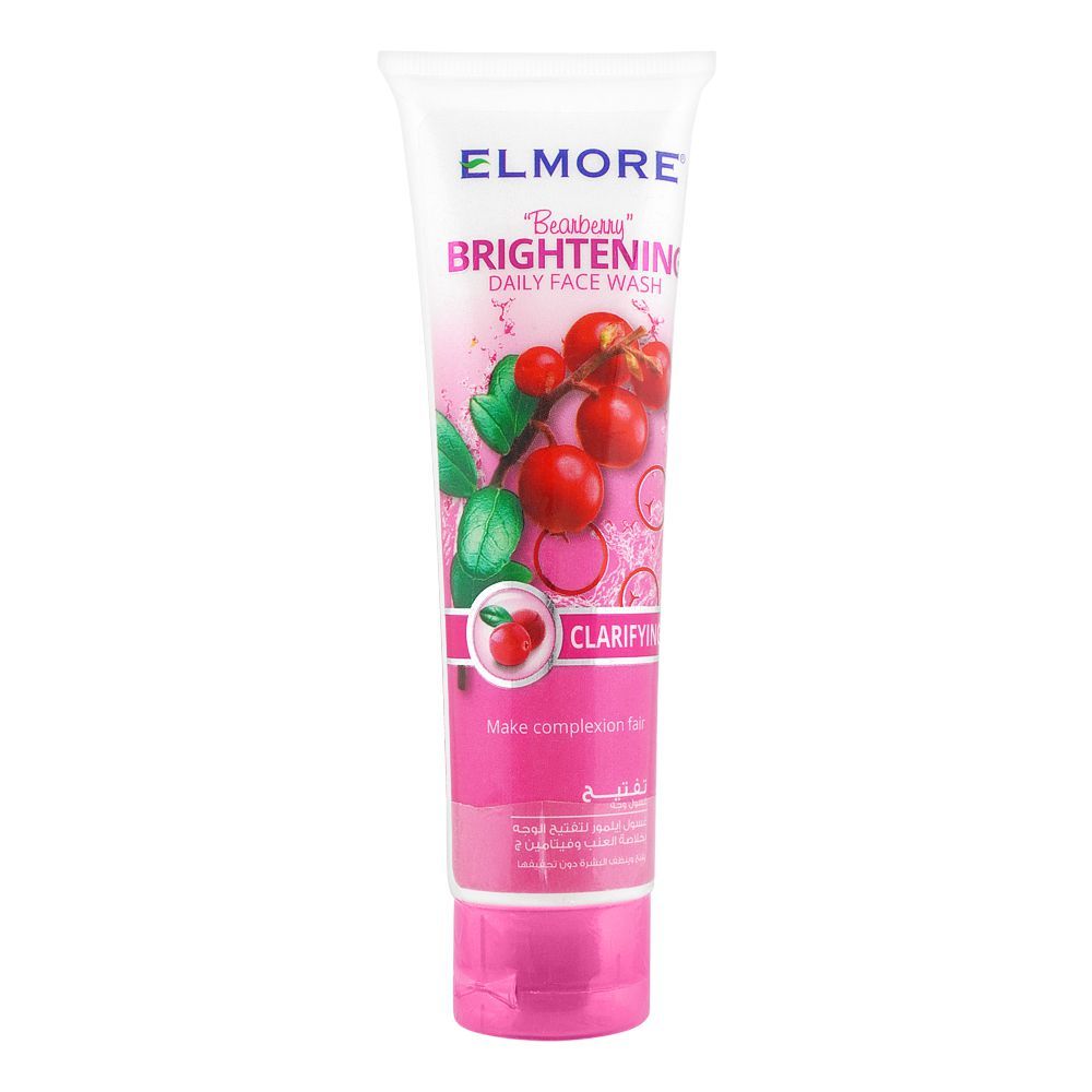 Elmore Clarifying Bearberry Brightening Daily Face Wash, 100ml - Front View