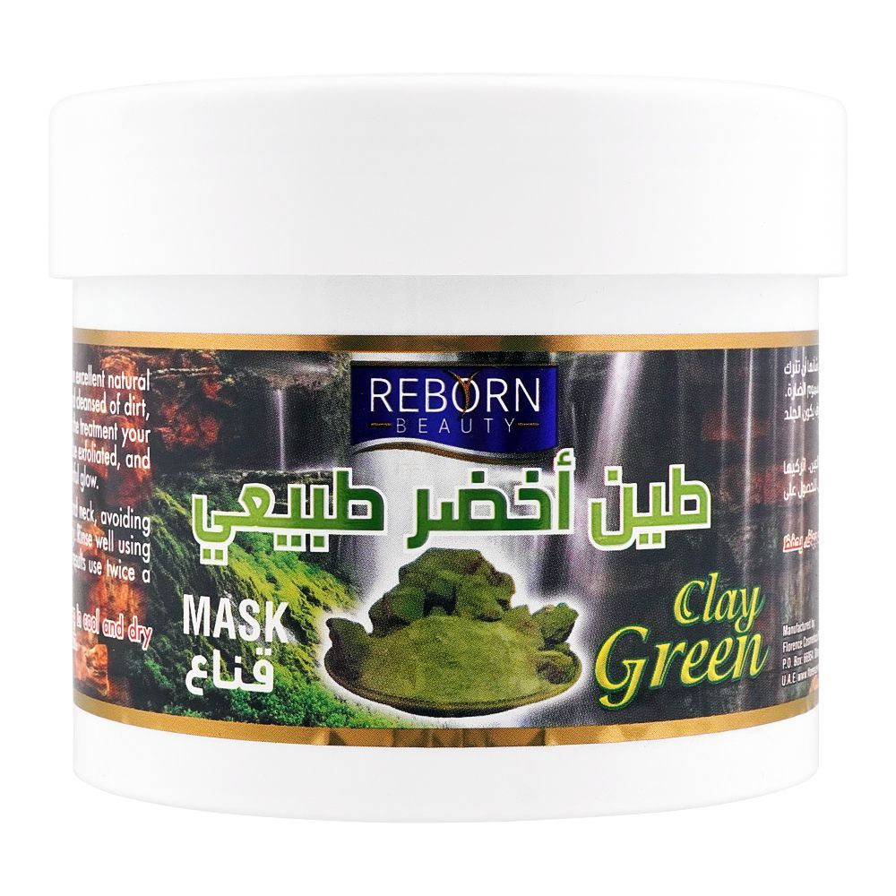 Reborn Beauty Green Clay Mask, 500ml - Front View