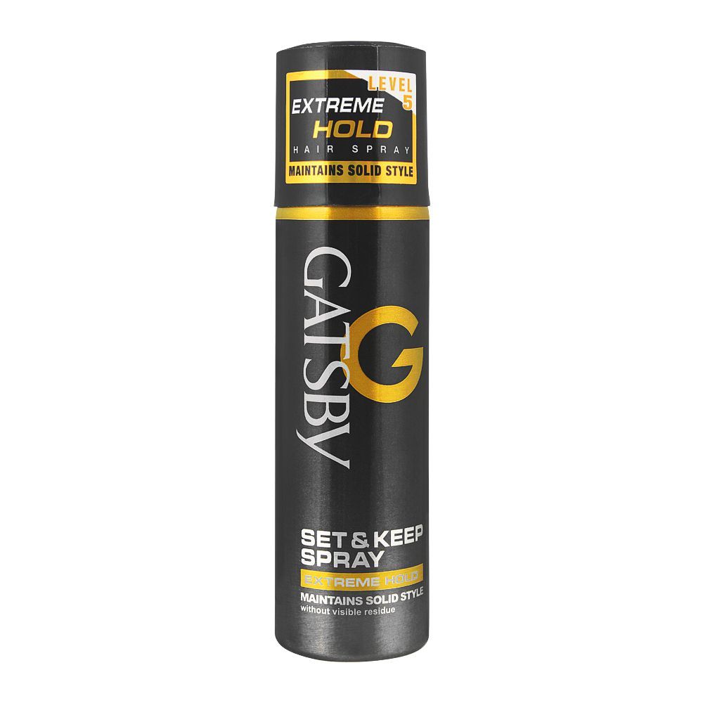Gatsby Set & Keep Extreme Hold Hair Spray, 66ml - Front View
